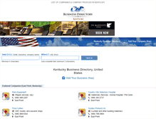 Tablet Screenshot of kentucky-businessdirectory.com